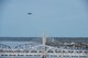 A C-17 Globemaster III assigned to the 445th Airlift Wing flies over the Ohio River in Louisville, Kentucky, during Thunder Over Louisville 2018 on April 21, 2018