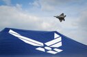 Maj. Paul Lopez, Air Combat Command F-22 Demonstration Team pilot, flies by the crowd at Columbus Air Force Base, Mississippi, April 21, 2018, during the Wings Over Columbus Air and Space Show. The F-22 demonstration was one of the featured acts during the air show. (U.S. Air Force photo by Tech. Sgt. Christopher Gross)