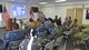 Tech. Sgt. Matthew Higa, Pacific Air Forces defender program manager, gives an active shooter briefing to PACIFIC DEFENDER 18-2 participants, Joint Base Pearl Harbor-Hickam, Hawaii, April 13, 2018. PAC DEFENDER 18-2 is a multilateral event intended to enhance strong personal relationships and cooperation with several Asia-Pacific nations.  (U.S. Air Force photo by Senior Airman Michael Reeves)