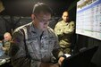 Soldier at computer
