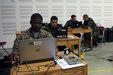 Soldiers on computers