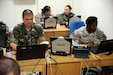 Soldiers at computers