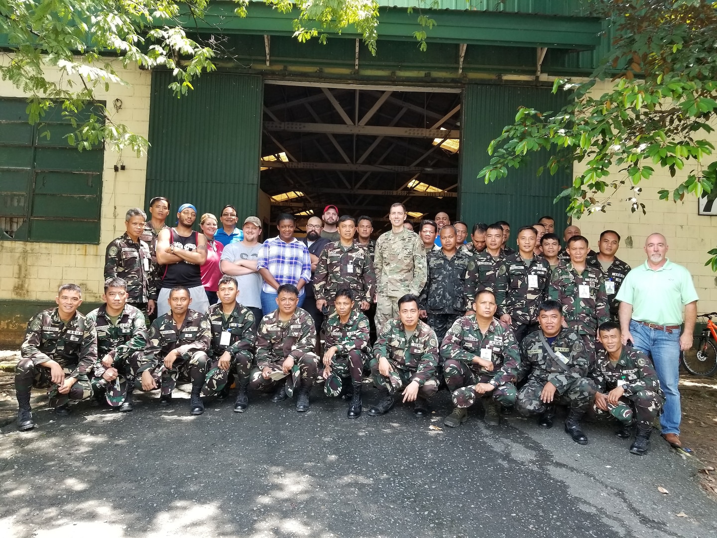 U.S. and Armed Forces of the Philippines teammates at Camp Aguinaldo, Quezon City, Philippines, performed all inventory, packing and crating of the antique M1s and arranged their shipment back to the United States.