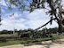 Damaged trees litter the Offutt Air Force Base parade grounds after a tornado swept through Offutt Air Force Base, Nebraska, June 16, 2017. Learning how to prepare for and respond to severe weather may reduce stress and increase the odds of making it through a disaster unscathed. (U.S. Air Force photo by Ryan Hansen)