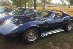 Luther Hankins with his corvettes