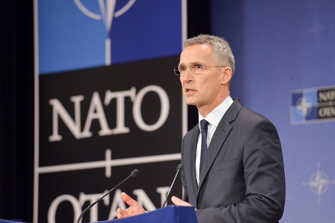 There has been progress in Afghanistan, with Afghan forces fully in charge of their security, NATO Secretary General Jens Stoltenberg said to reporters in Brussels.