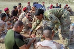 Navy Adm. James Foggo, the commander of NATO’s Allied Joint Force Command, visits the Iraqi Bomb Disposal School at the Besimayah Range Complex, Iraq.