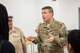 Col. Thomas A. Bongiovi, commander of the 379th Expeditionary Mission Support Group, speaks to Boy Scouts touring Al Udeid Air Base, Qatar, April 20, 2018. The two-day visit, which was collaboratively coordinated by the 379th Air Expeditionary Wing and Qatar Emiri Air Force, provided the scouts a chance to earn merit badges, including the Aviation Merit Badge. (U.S. Air Force photo by Staff Sgt. Joshua Horton)