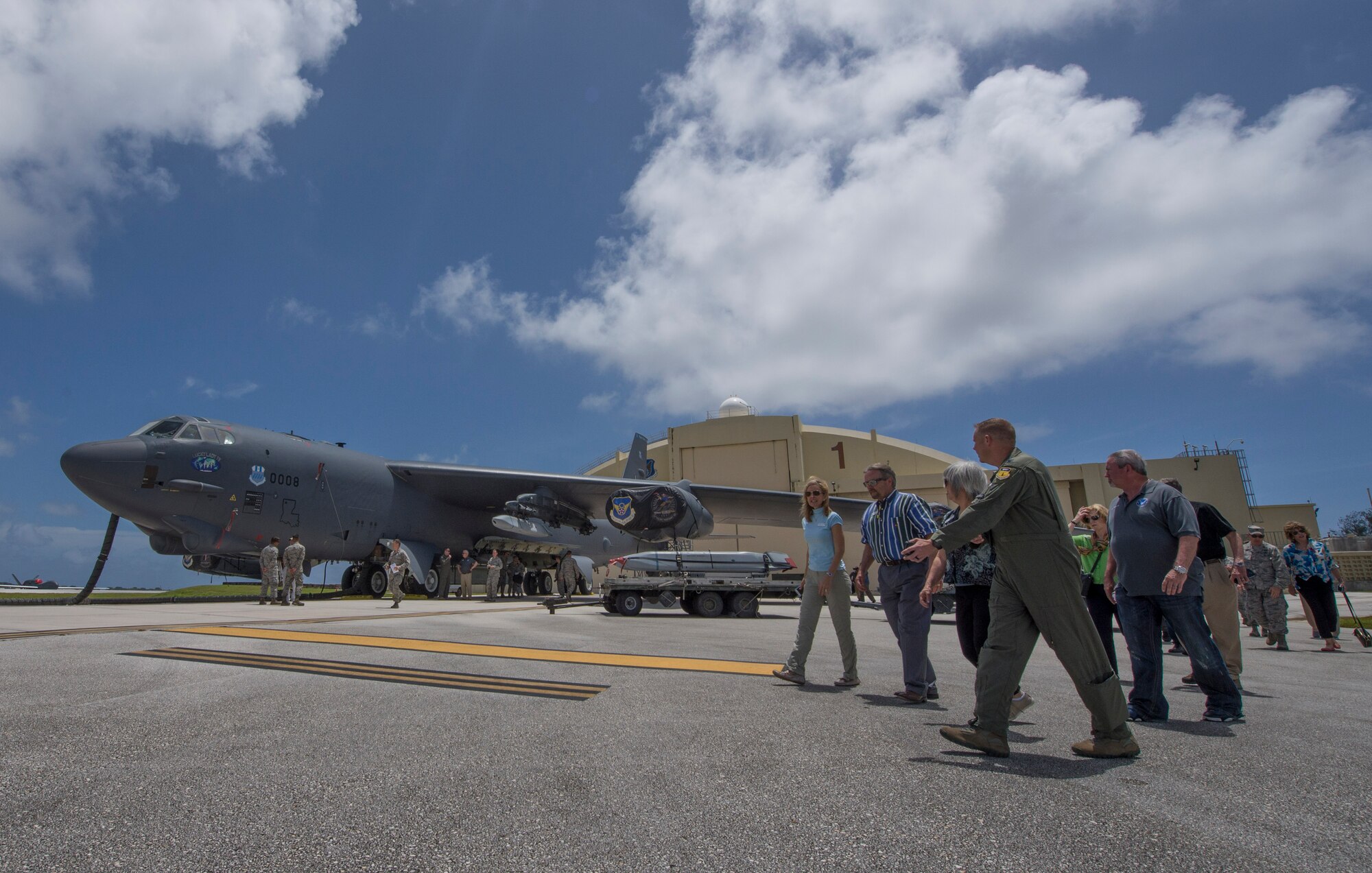 Air Force civic leaders visit Andersen Airmen, receive introduction to mission