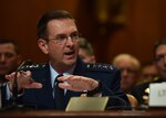 Air Force Gen. Joseph Lengyel, chief, National Guard Bureau testifies at a hearing to review the 2019 Budget Request for the National Guard and Reserve before the Senate Appropriations Committee Subcommittee on Defense, in Washington, D.C., Apr. 17, 2018. Lengyel spoke over the weekend in Colorado Springs, Colo.