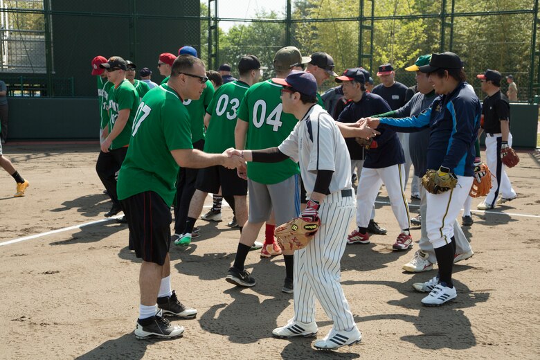 Americans, Japanese compete in softball tournament