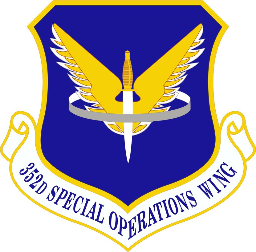 The official emblem of the 352nd Special Operations Wing.