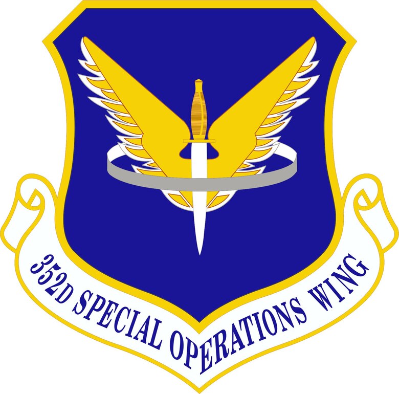 The official emblem of the 352nd Special Operations Wing.