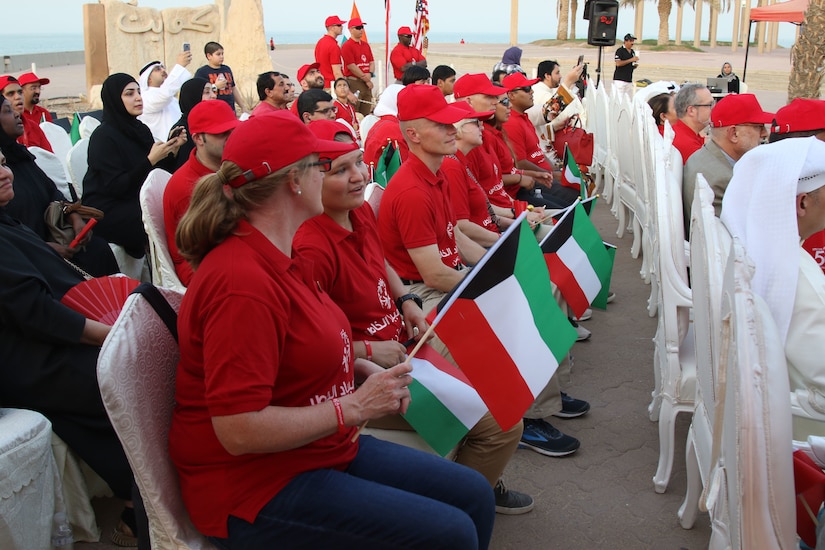 More than a dozen Soldiers with Headquarters and Headquarters Battalion, 28th Infantry Division/Task Force Spartan, attended an event at Kuwait Towers to mark the 50th anniversary of Special Olympics. The Kuwaiti event was part of a worldwide celebration July 19, 2018.
