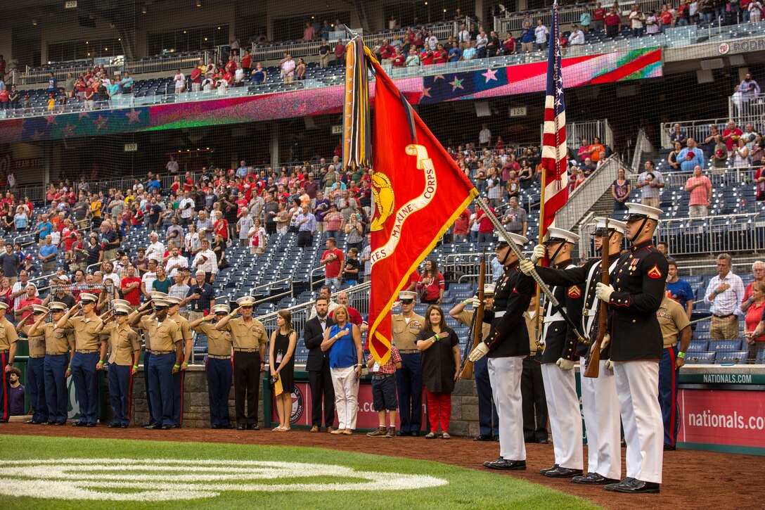 Marine Barracks Washington Supports U.S. Marine Corps Day at Nat