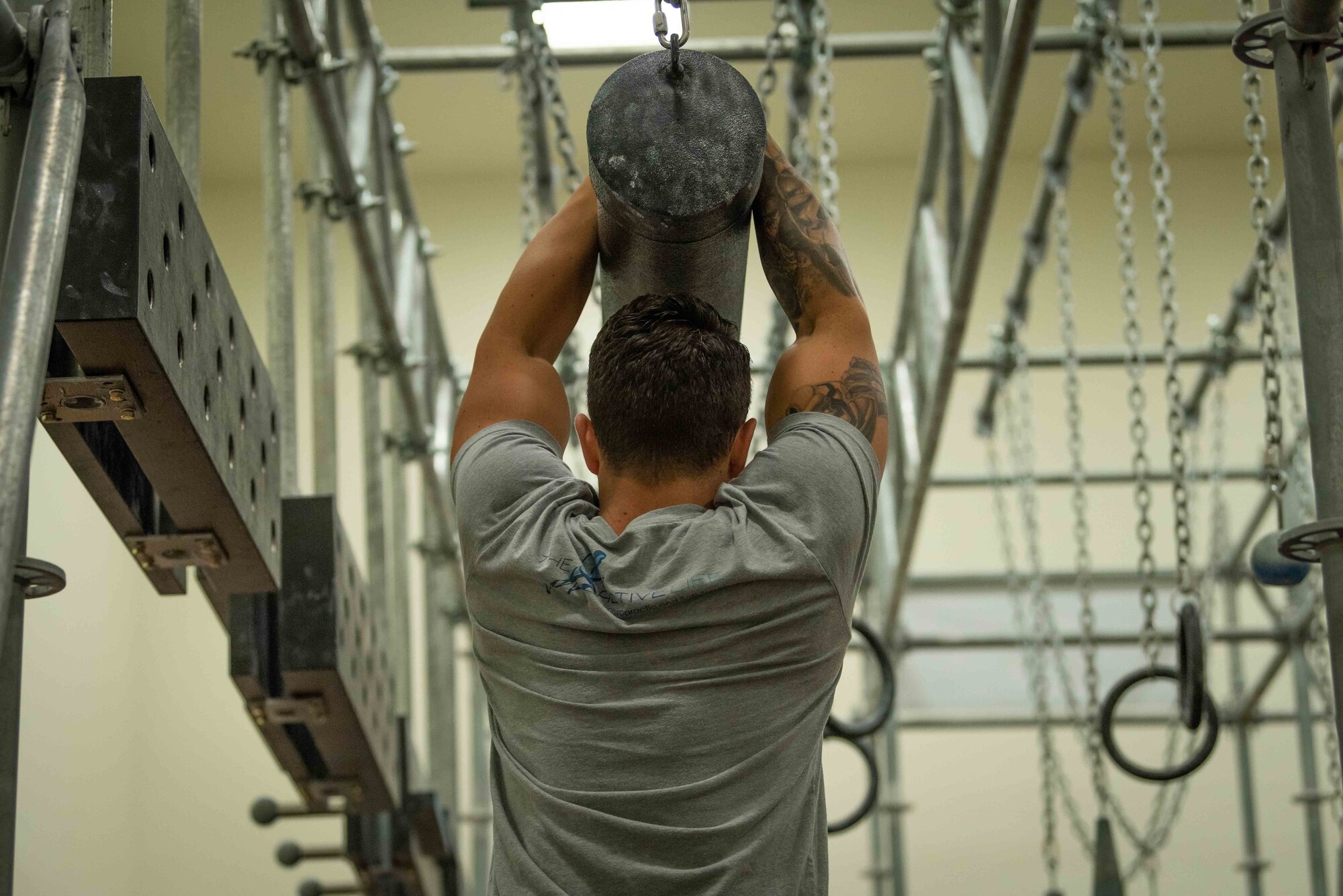 U.S. servicemembers competed in the Alpha Warrior Fitness Challenge July 28, 2018, at Kadena Air Base, Japan.