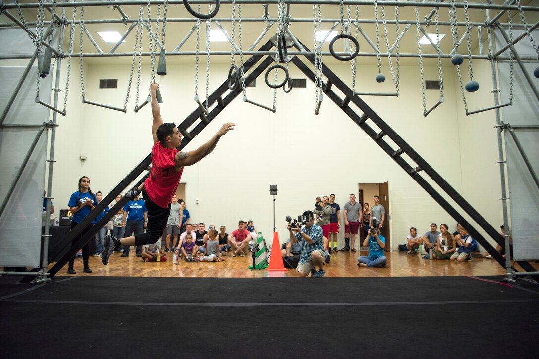 U.S. servicemembers competed in the Alpha Warrior Fitness Challenge July 28, 2018, at Kadena Air Base, Japan.