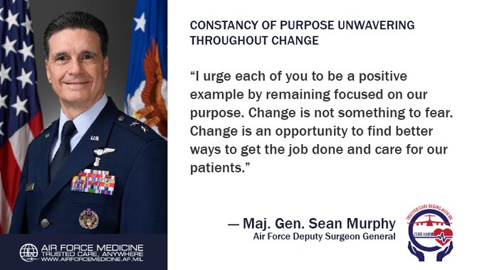 If you have followed military medical news recently, you know Congress directed changes in military medicine in an effort to reduce redundancies and improve efficiencies. Our unwavering commitment to Trusted Care makes the Air Force Medical Service ready to take on this challenge. (U.S. Air Force illustration)