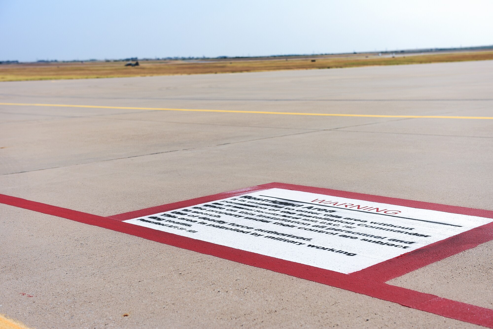 Ramp restricted area