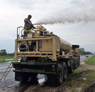 U.S. Army Reserve Soldiers assigned to the 416th Theater Engineer Command's 277th Engineer Company based out of San Antonio, Texas, provided assistance to local residents in Hidalgo County by pumping out about 66,000 gallons of water at one of their local pump stations. 277th Eng. Co. Soldiers were charged with improving an estimated three mile stretch of roadway on Loma Alta Road and a little over two and a half miles of roadway on Palmetto Hill Road before the storm redirected the unit to water pumping operations until waters receded. Services provided by military personnel are done through the Department of Defense's Innovative Readiness Training, a civil-military program that builds mutually beneficial partnerships between U.S. communities and the DOD.