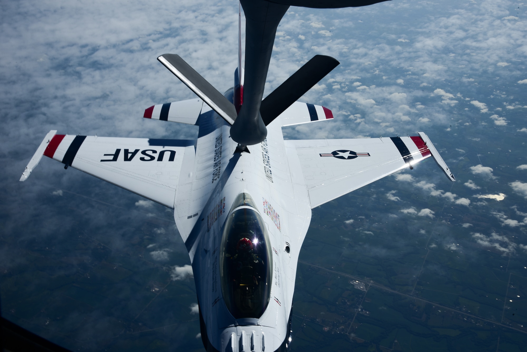 22 ARW, Thunderbirds, F-16, Refueling, KC-135