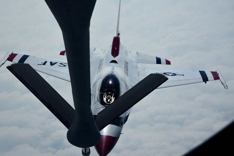 22 ARW, Thunderbirds, F-16, Refueling, KC-135