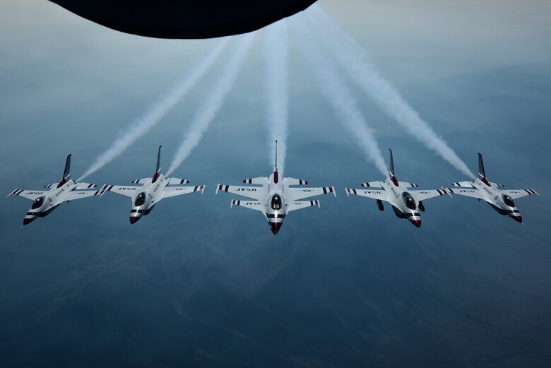 22 ARW, Thunderbirds, F-16, Refueling, KC-135