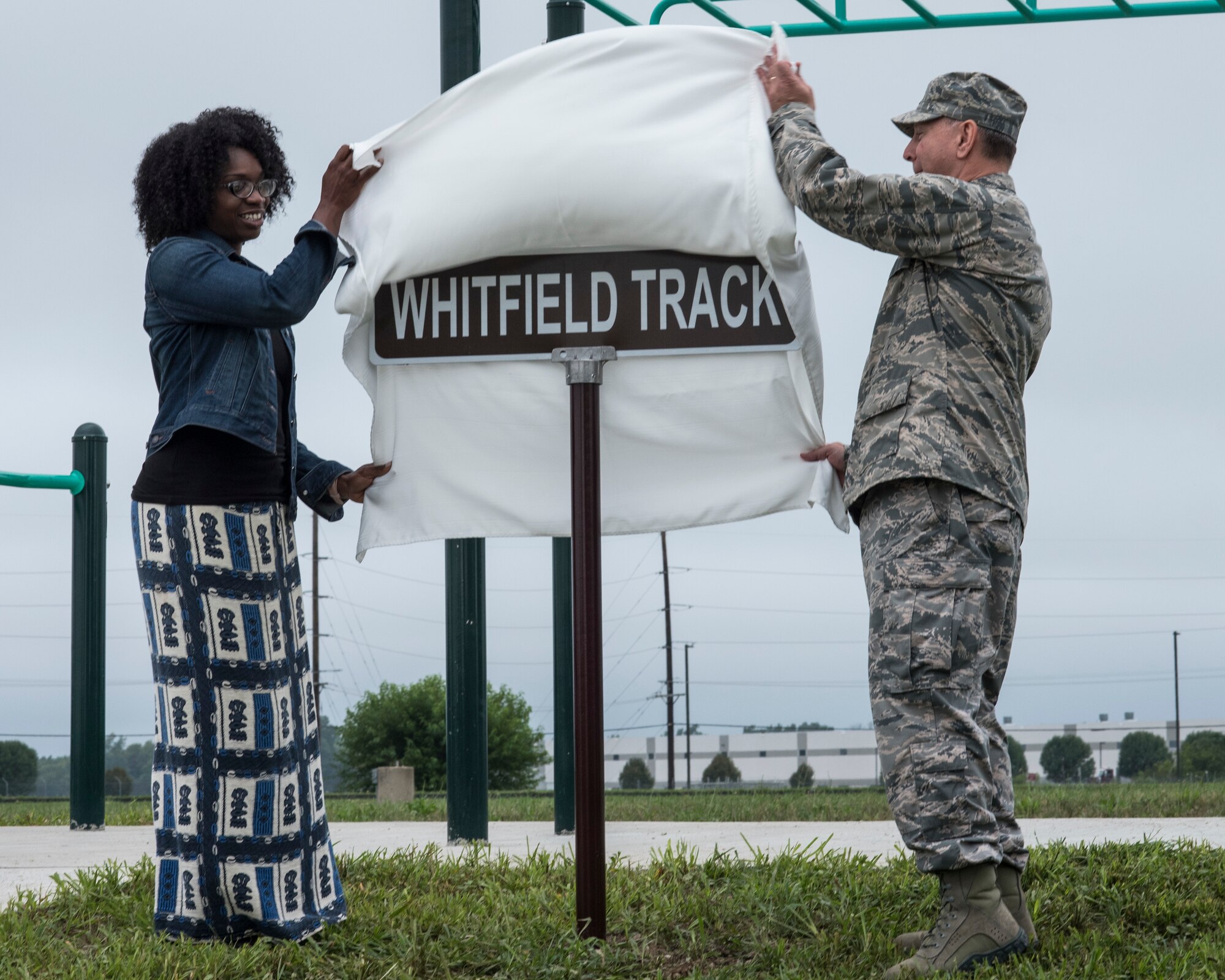 The dedication marks the 70th anniversary of Whitfield's first gold medal at the London Olympic Games August 2, 1948.