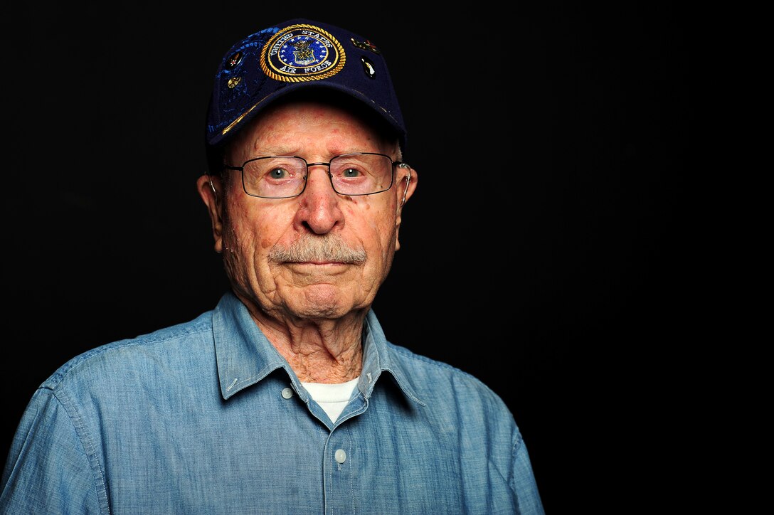 Retired Chief Master Sgt. Walter Olmstead Jr., a World War II veteran, visited Whiteman Air Force Base, Missouri and got a chance to see how U.S. Air Force bombers have evolved since his time in the service. In his 25-year military career, Olmsted logged more than 200 combat hours in World War II as a tail gunner of the B-17 Flying Fortress. He has also flown in the B-26, B-29 and B-50, among others, and was later part of the B-52’s maintenance crew.