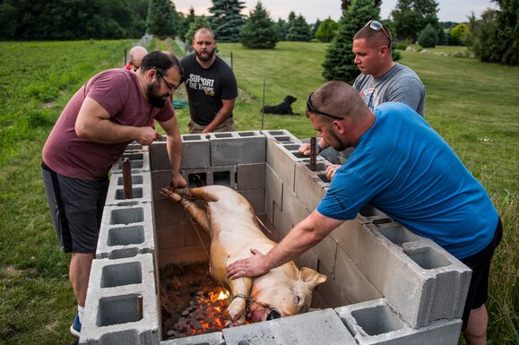 Each year, U.S. Army Reserve Soldiers and families from the 303rd Military Police Company gather to celebrate a "Happy Alive Day" picnic in Stockbridge, Michigan, marking the anniversary of a Taliban attack they survived on their base in Kandahar, Afghanistan, June 19, 2012. The Soldiers organize the picnic each year to celebrate life and to show that unity in the military brotherhood is stronger than the damage caused by the enemies who attacked them. Twelve Soldiers from the unit received the Purple Heart from wounds sustained in that attack. (U.S. Army Reserve video by Master Sgt. Michel Sauret)