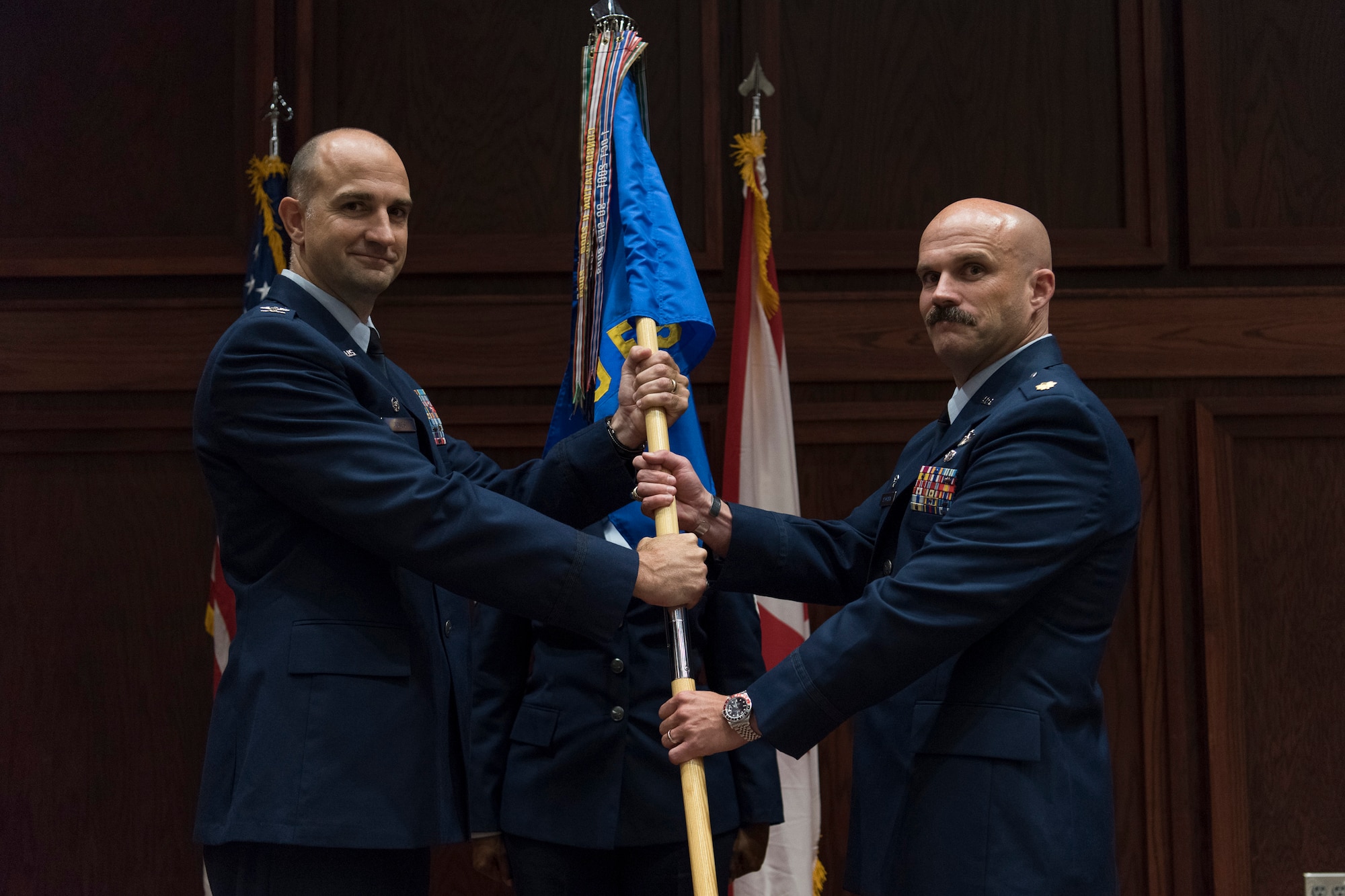 Stimpson Assumes Command of 100FS
