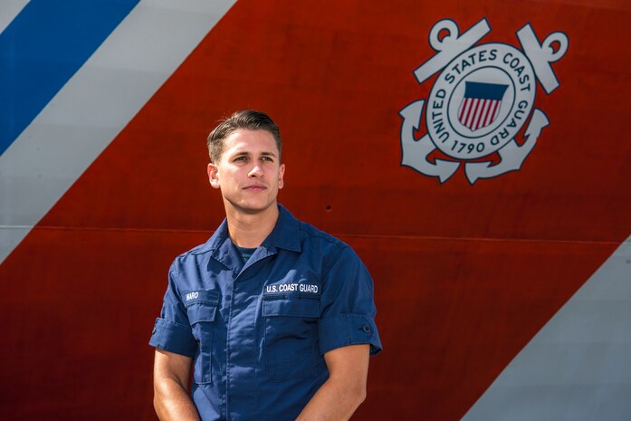 U.S. Coast Guardsmen assigned to U.S. Coast Guard Sector and Station Charleston celebrated the U.S. Coast Guard's 228th birthday Aug. 4, 2018. "I joined the Coast Guard to have a positive impact on my community," said U.S. Coast Guard Seaman Alexander Waro. "For some it's a job, for me it's a way of life." (U.S. Air Force photo by Airman 1st Class Joshua Maund)