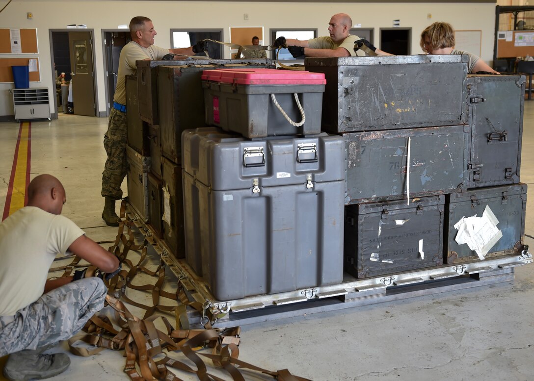 The 76th Aerial Port Squadron holds the 76er competition annually as a fun way to train. The competition consists of six parts: a hundred question test, a pallet build up, a 10K forklift obstacle course, a 25K Halverson obstacle course, a team physical training course, and an Engine Running Onload/Offload without the engine running.