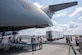 Members of the 437th Aerial Port Squadron and Space and Naval Warfare Systems Center Atlantic engineers conduct a test load of a Large Mobile Air Traffic Control Tower onto a C-17 Globemaster III July 26, 2018, at the Joint Base Charleston Air Base.