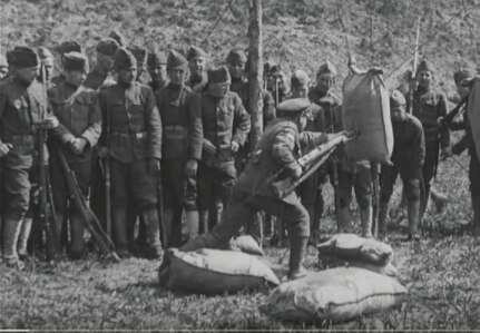 WW I move of 77th Division of New York draftees, was not so secret in April 1918
