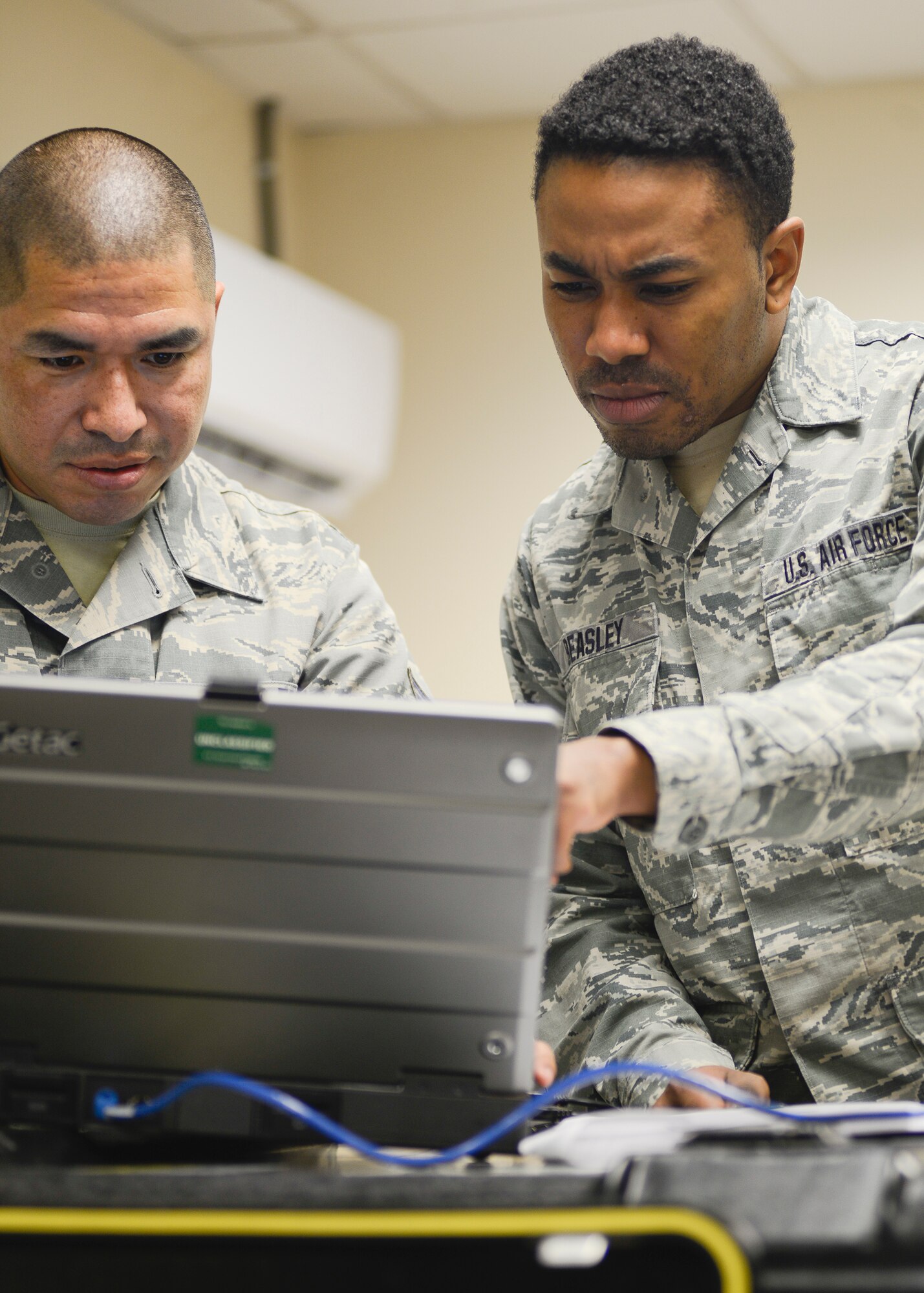 Technical Sergeant Jermaine R. Beasley was selected as the Air National Guard’s 2018 Outstanding Non-commissioned Officer of the Year. Beasley is a client systems craftsman with the 236th Combat Communications Squadron, Hammond Air National Guard Station, Louisiana. (U.S. Air National Guard photo by Staff Sgt. Rana Franklin)