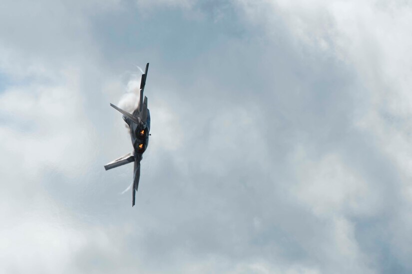 U.S. Air Force Airmen from the F-22 Raptor Demonstration Team, based out of Joint Base Langley-Eustis, Virginia, performed at the Cold Lake Air Show at Canadian Forces Base Cold Lake, Canada, July 21-22.