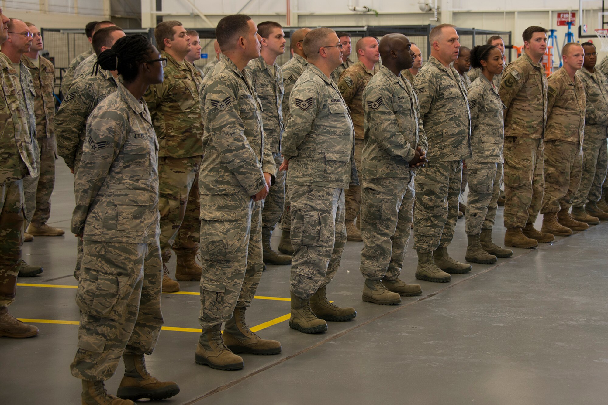 Maintenance Squadron members participate in special ceremony.