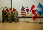 United Nations Command welcomed its new deputy commander and bid farewell to his predecessor during a change-of-responsibility ceremony held at Camp Humphreys July 30.