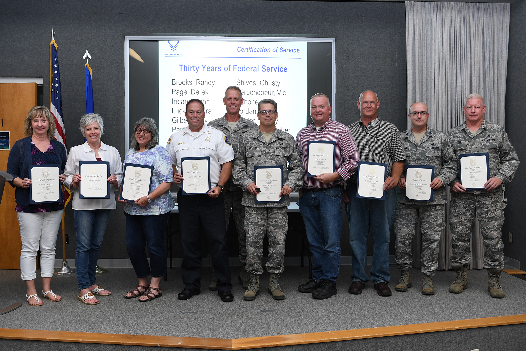 Grissom civilians receive award, recognition for service > Grissom Air