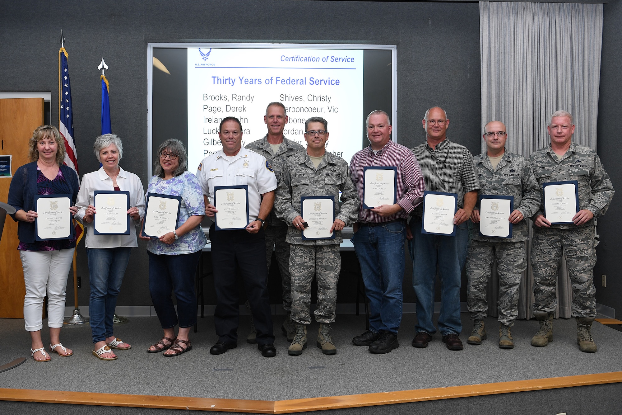 Grissom civilians receive award, recognition for service