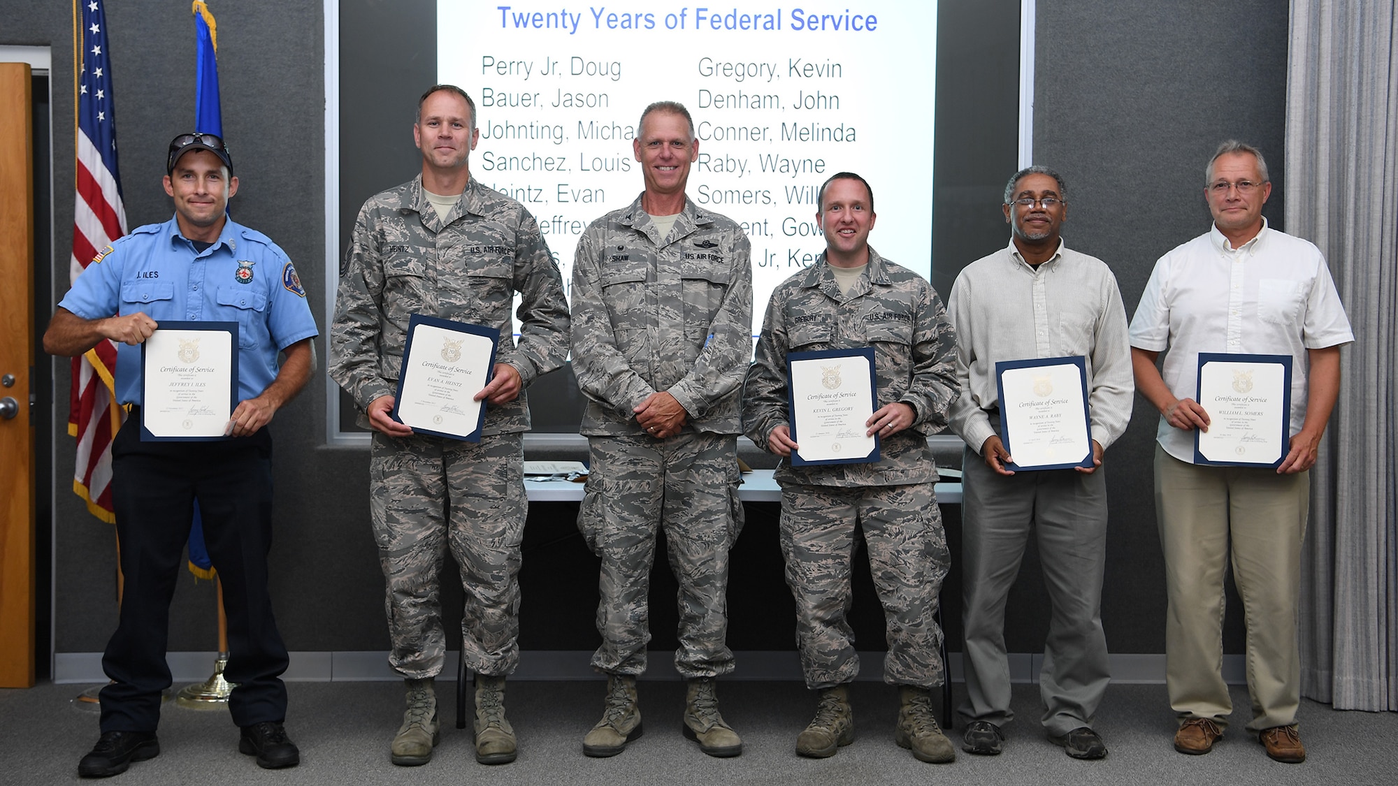 Grissom civilians receive award, recognition for service