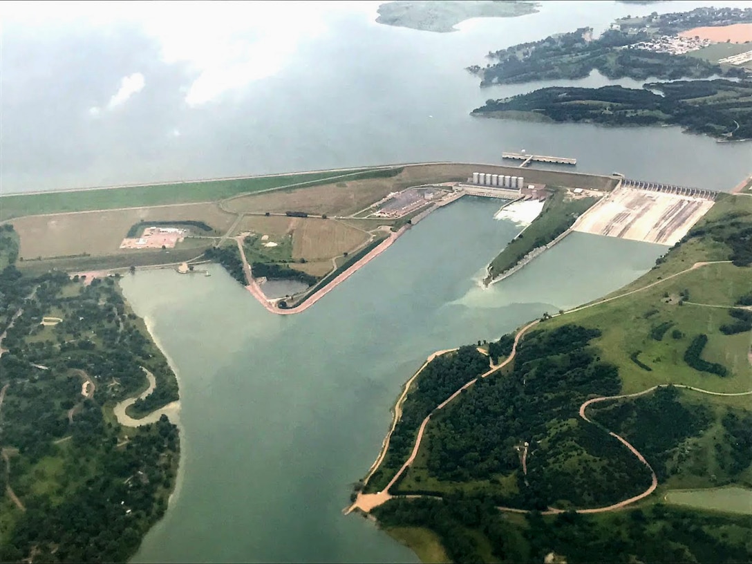 The spillway at Fort Randall Dam near Pickstown, South Dakota is being repaired and was not operated during the 2018 runoff season.