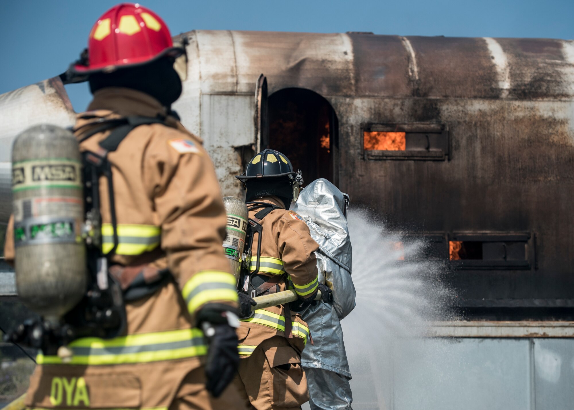 JASDF; 18 CES; Fire training