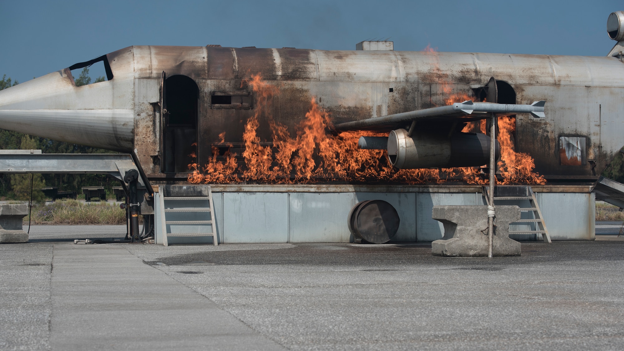 JASDF; 18 CES; Fire training