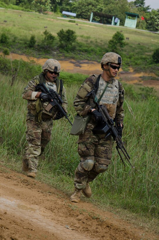 Army Reserve Soldiers part of Exercise Keris Strike in Malaysia