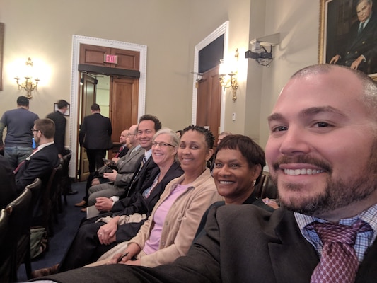 Peter DeMattei, Elaine Lawson, Margaret Jones, Daryl Puffinburger, and Daniel Rivera spent time on Capitol Hill to learn about Congressional operations. DeMattei and Puffinburger, program managers with the Middle East District, are enrolled in the leadership development program, and Jones and Lawson manage the Tier III program for the Transatlantic Division. Rivera is a TAD program manager.