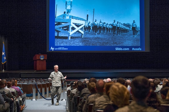The Air Force Academy’s top officer said decisions made by senior Pentagon officials and increased defense spending are changing how the Academy prepares cadets to contend with modern warfare.