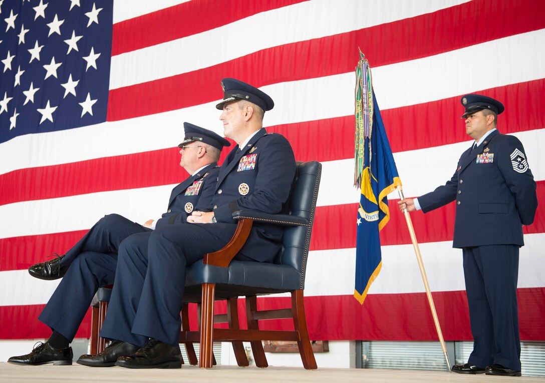 The men and women of the 86th Airlift Wing welcomed their new commander, Brig. Gen. Mark R. August, Aug. 9, 2018.