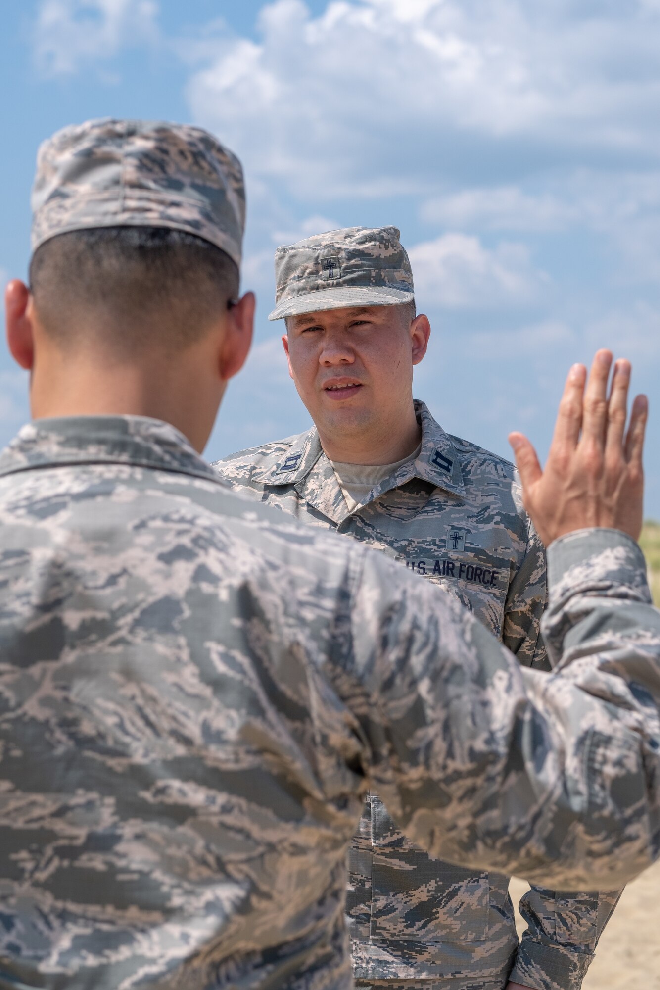 Chaplain Michael G. Fuentes, with the 514th Air Mobility Wing, was promoted on Sunday, August 5, 2018. The ceremony was held on the beach at the Army National Guard's Training Center at Sea Girt, NJ.